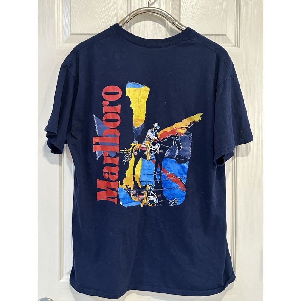 Vintage Marlboro Cowboy T Shirt Size L-XL Missing Tag